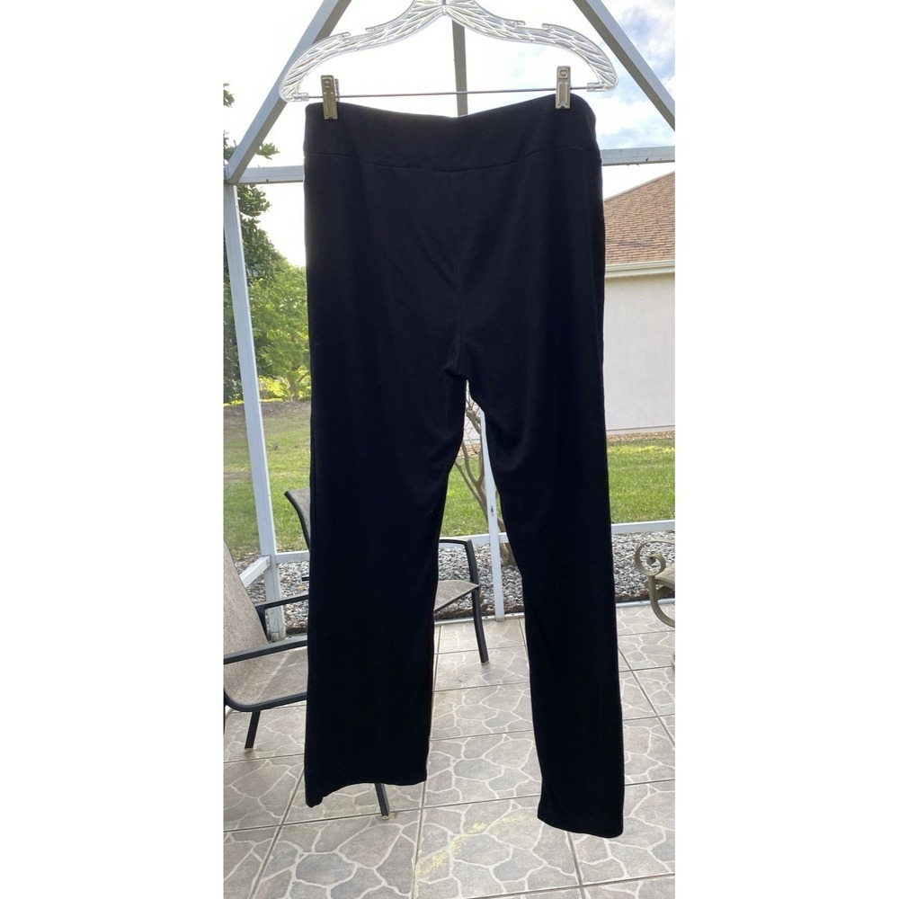 Chico Weekends Black Pull On Straight Leg Lounge‎ Pants Comfortable Casual Basic